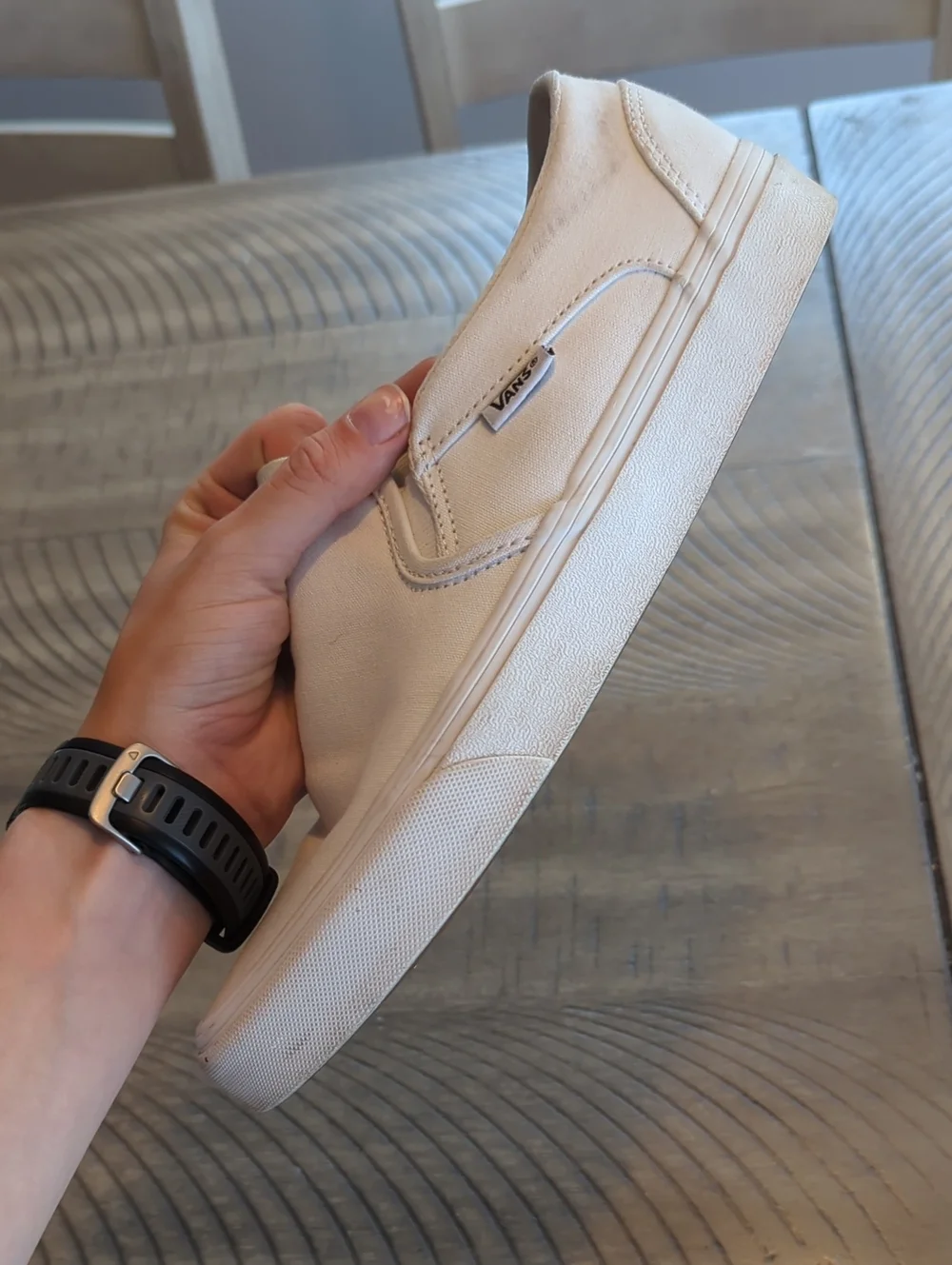 Vans Women's Slip-On Canvas Sneakers in White